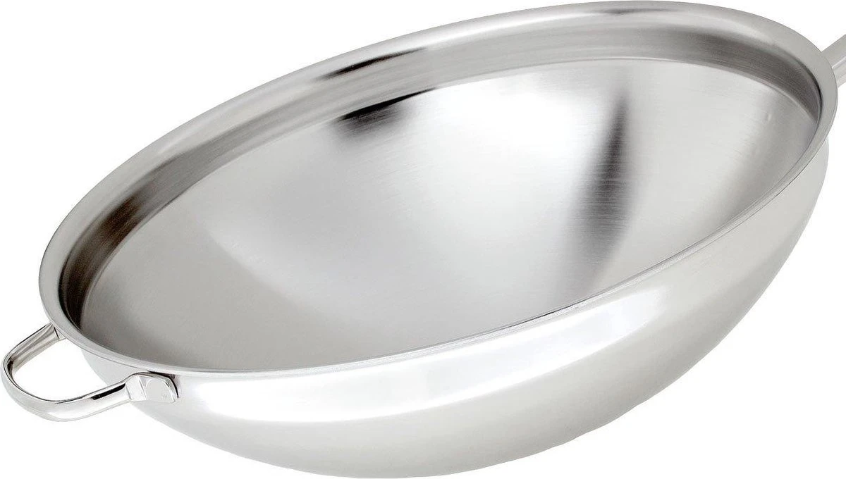 Demeyere Apollo 7 - Wok - 30 Cm - Met Glazen Deksel 3 Demeyere Apollo 7 - Wok - 30 Cm - Met Glazen Deksel - Afbeelding 3