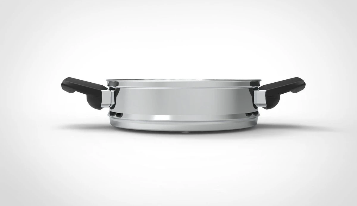 Royal Swiss Snelkookpan / Couscous Pan - 2 In 1 - 10 Liter - Ø 26 Cm - RVS - Inductie - Automatische Sluiting 3 Royal Swiss Snelkookpan / Couscous Pan - 2 In 1 - 10 Liter - Ø 26 Cm - RVS - Inductie - Automatische Sluiting - Afbeelding 3