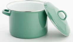 Lite-Body Magnus Soeppan/Stamppotpan Met Deksel - 24cm/8l - Emaille - Olijf Groen -Keukenbenodigdheden Winkel 1200x698 3