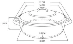 Royalty Line - Marble Soep/braadpan - Met Glazen Deksel Zwart - 24 CM. RL-BS24ML -Keukenbenodigdheden Winkel 1200x727 3