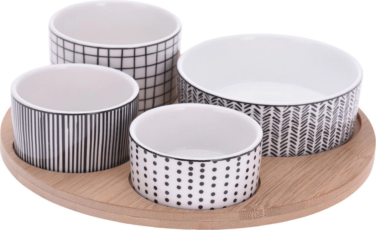 Excellent Houseware Set Van 4x Luxe Hapjes/sausjes/tapas Schaaltjes 1 Excellent Houseware Set Van 4x Luxe Hapjes/sausjes/tapas Schaaltjes