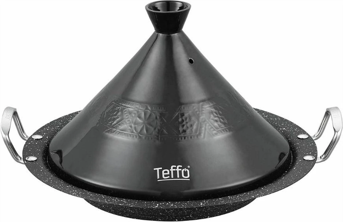 TEFFO | Luxe Tajine Inductie - Tagine - 30cm - Inductie - Zwart 1 TEFFO | Luxe Tajine Inductie - Tagine - 30cm - Inductie - Zwart