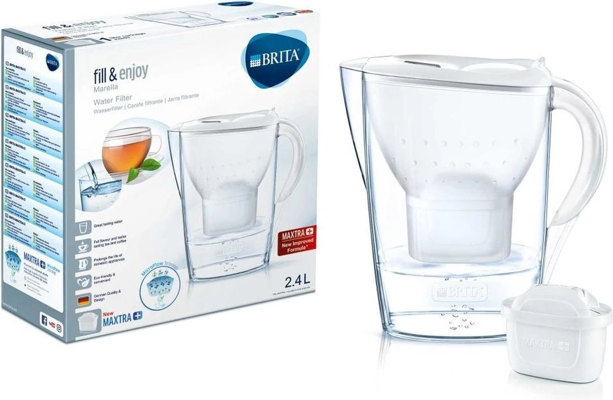 BRITA - Waterfilterkan Marella Cool - Wit - 2,4L 8 BRITA - Waterfilterkan Marella Cool - Wit - 2,4L - Afbeelding 8