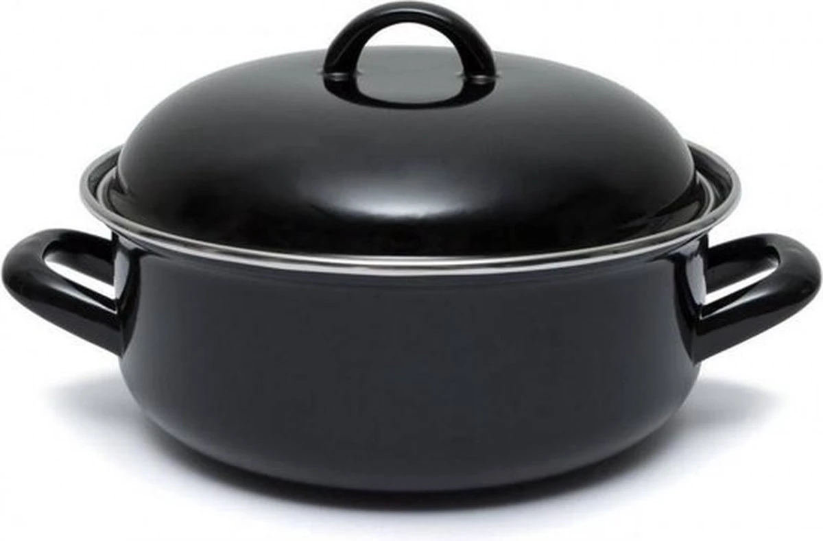 CasaLupo Emaille Braadpan Cooking - ø 26 Cm / 5 Liter 5 CasaLupo Emaille Braadpan Cooking - ø 26 Cm / 5 Liter - Afbeelding 5