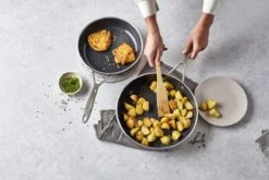 Demeyere Alu Industry 3 Koekenpannenset - Inductie - Pannenset 24 Cm + 28 Cm - Ceraforce Antikleeflaag - PTFE-vrij -Keukenbenodigdheden Winkel 1200x800 180