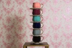 Clayre & Eef Kop En Schotel Set Van 6 250 Ml Meerkleurig Porselein Rond Bloemen Servies Cadeau Voor Haar Cappuccino -Keukenbenodigdheden Winkel 1200x800 62