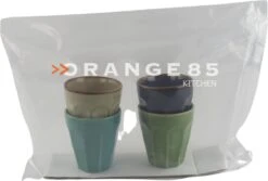 Orange85 Cappuccino Mokken - 4 Stuks - 250 Ml - Porselein - Hittebestendig - Keuken - Accessoires - Cappuccino Glazen - Cappuccino Kopjes - Latte Macchiato Glazen -Keukenbenodigdheden Winkel 1200x809