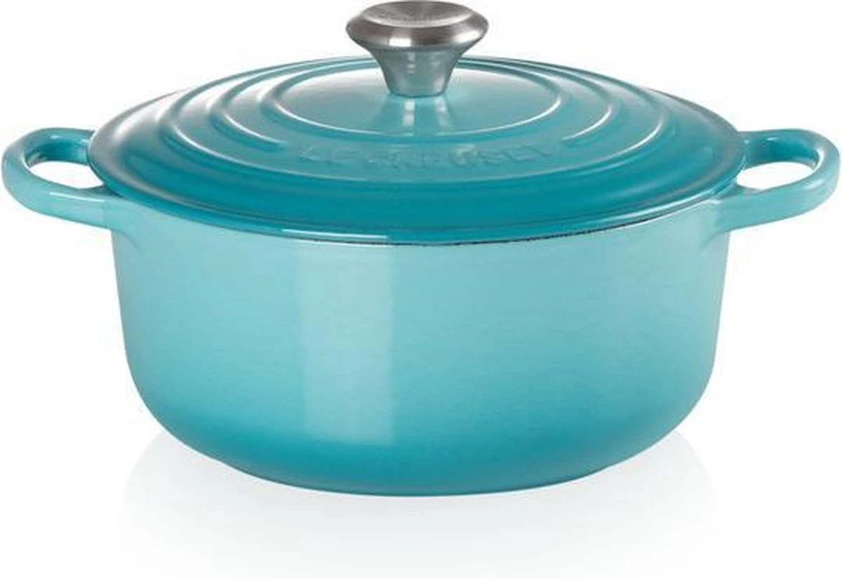 Le Creuset Braadpan Signature Caribbean Blue - ø 20 Cm / 2.4 Liter 4 Le Creuset Braadpan Signature Caribbean Blue - ø 20 Cm / 2.4 Liter - Afbeelding 4