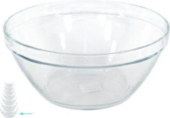 Merkloos Set Van 3x Glazen Saladekommen/keukenschalen Pompei 26 En 20 Cm - Schalen/kommen/mengkommen Van Glas -Keukenbenodigdheden Winkel 1200x829 2