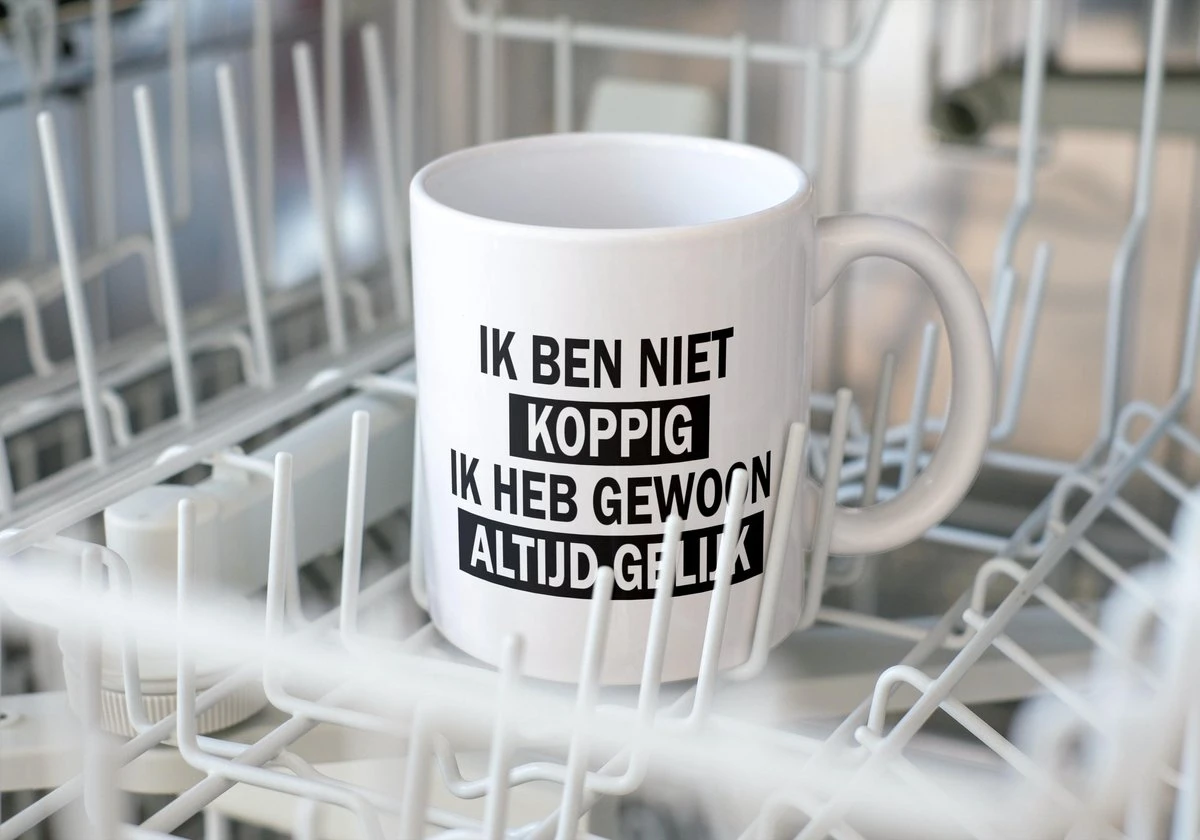 Mok Met Tekst: Ik Ben Niet Koppig. Ik Heb Gewoon Altijd Gelijk | Grappige Mok | Grappige Cadeaus 2 Mok Met Tekst: Ik Ben Niet Koppig. Ik Heb Gewoon Altijd Gelijk | Grappige Mok | Grappige Cadeaus - Afbeelding 2