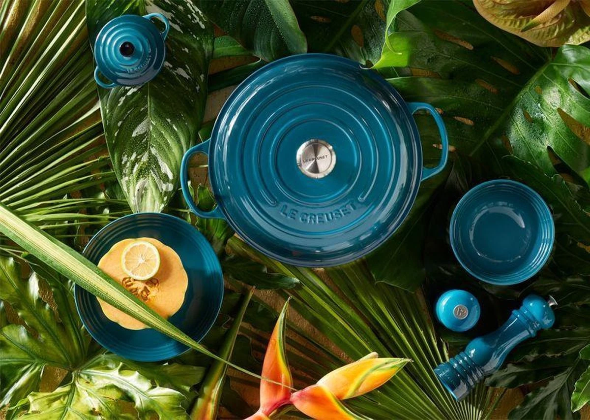 Le Creuset Braadpan Campagnard Signature Deep Teal - ø 30 Cm / 3.5 Liter 5 Le Creuset Braadpan Campagnard Signature Deep Teal - ø 30 Cm / 3.5 Liter - Afbeelding 5