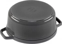 Staub Cocotte - Rond - 24 Cm - Grafietgrijs -Keukenbenodigdheden Winkel 1200x859 1