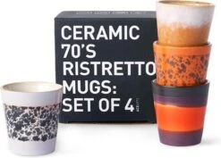 HKliving Ristretto 70`s Style Ceramic - Set Van 4 -Keukenbenodigdheden Winkel 1200x861
