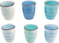 Studio Tavola Bekers Ocean Blue 160 Ml - 6 Stuks -Keukenbenodigdheden Winkel 1200x873