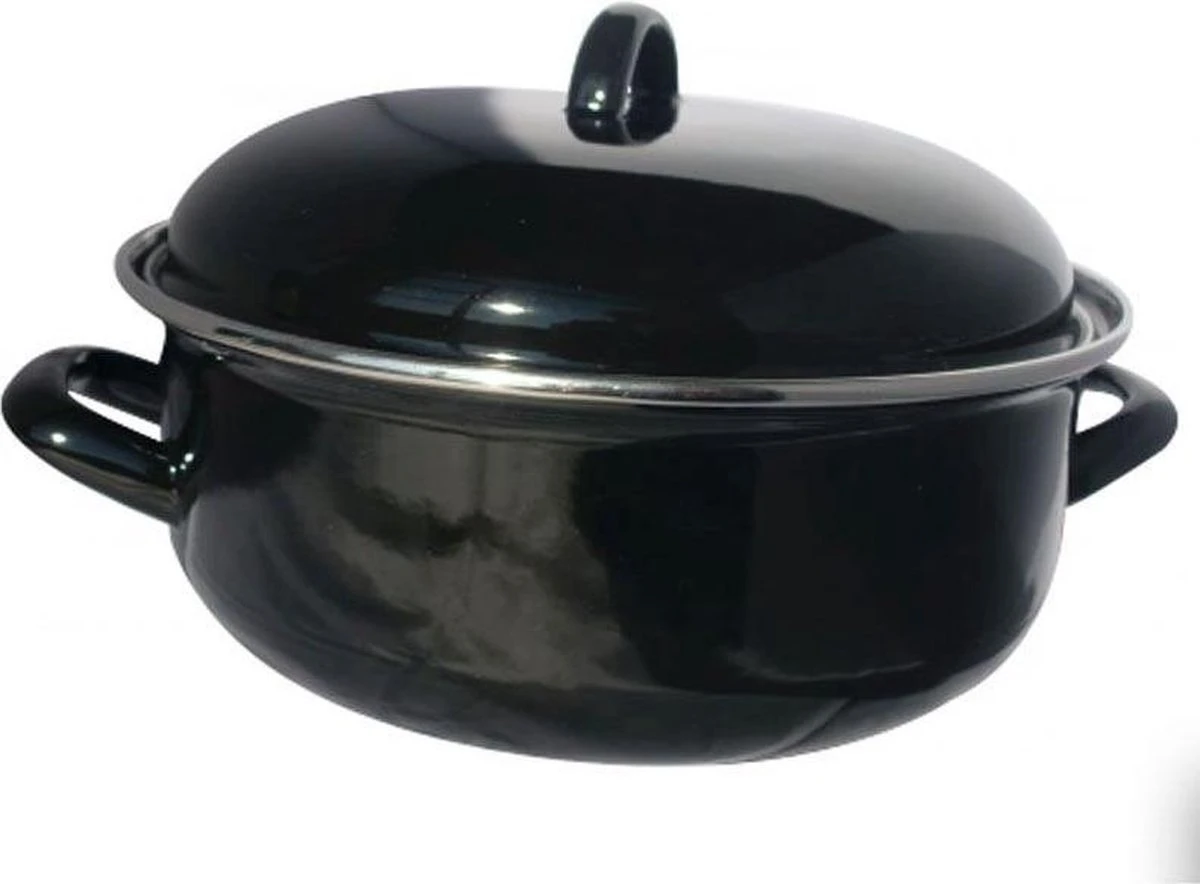 CasaLupo Emaille Braadpan Cooking - ø 26 Cm / 5 Liter 3 CasaLupo Emaille Braadpan Cooking - ø 26 Cm / 5 Liter - Afbeelding 3