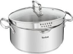 Tefal Duetto+ Pannenset -10 Delig- 5 Pannen - Kookpannenset - Zilver - Afdruipdeksels -Keukenbenodigdheden Winkel 1200x893 1