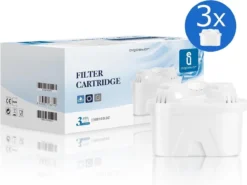 Aigostar Waterfilterpatronen Pure - 3 Stuks - Waterfilter - Filterpatronen - Brita Maxtra+ Compatible -Keukenbenodigdheden Winkel 1200x898