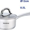 Steelpan Met Deksel - Kleine Sauspan – Kookpan - 12 Cm – 0.5 Liter