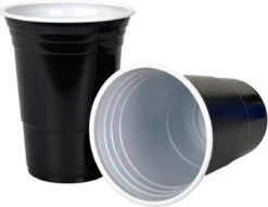 Merkloos Black Cups - 50stuk(s) - 475ml - Party Cups - Beerpong - Drankspel - Beerpong Bekers - Plastic Bekers -Keukenbenodigdheden Winkel 1200x929 3