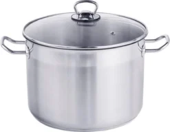 Haushalt Soeppan Met Glazen Deksel - 10 Liter- RVS -Keukenbenodigdheden Winkel 1200x931 2