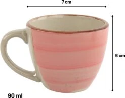 Orange85 Espresso Kopjes - Koffie - Set Van 6 - Meerdere Kleuren - 100 Ml - Aardewerk - Glazen - Met Oor - Koffiekopjes -Keukenbenodigdheden Winkel 1200x942 1