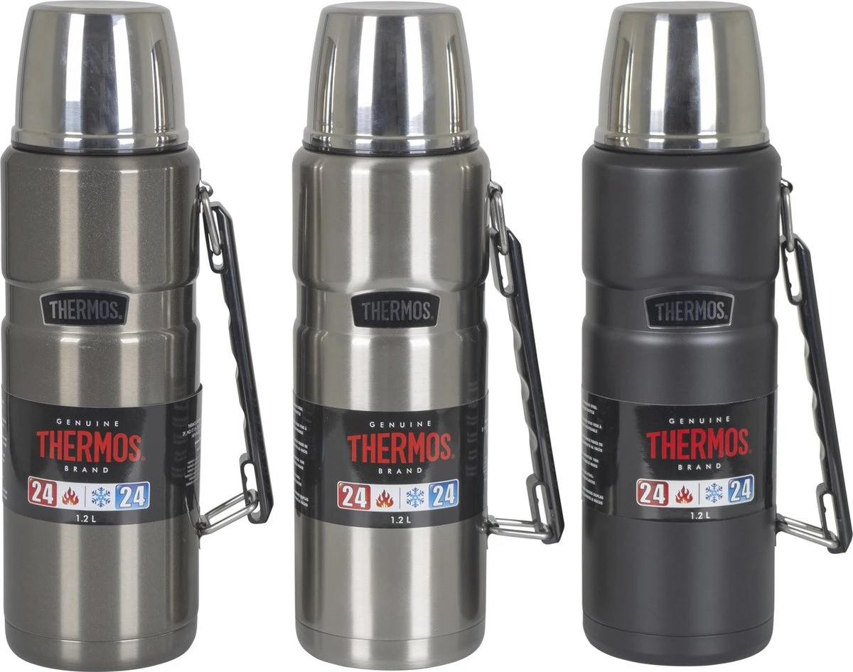 Thermos - Isoleerfles - King - Thermax - Grijs 3 Thermos - Isoleerfles - King - Thermax - Grijs - Afbeelding 3