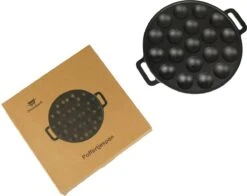 Poffertjespan - Gietijzer - Ø 24 Cm - Poffertjesmaker - 19 Poffertjes - Poffertjespan Inductie -Keukenbenodigdheden Winkel 1200x951