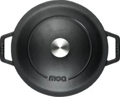 MOA Gietijzeren Braadpan - Inhoud 5,7 Liter - 26CM - Rond - Alle Warmtebronnen - Ook Voor Inductie - Gewicht 5,8 Kg - Zwart - C26B -Keukenbenodigdheden Winkel 1200x974 4