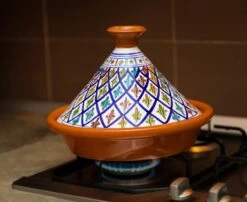 CRAFLAIR ~ Tajine ~ Ø 30 Cm ~ Geschikt Voor Inductie - Adapter ~ Handgemaakt ~ Geglazuurd Keramiek -Keukenbenodigdheden Winkel 1200x982 3