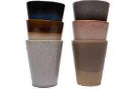 Koffiekopjes - Earth Koffiemok - 200ML En 310ML - Koffiebeker - Set Van 12 Kopjes (ook Los Verkrijgbaar) - Porselein - Hip En Trendy -Keukenbenodigdheden Winkel 1200x987