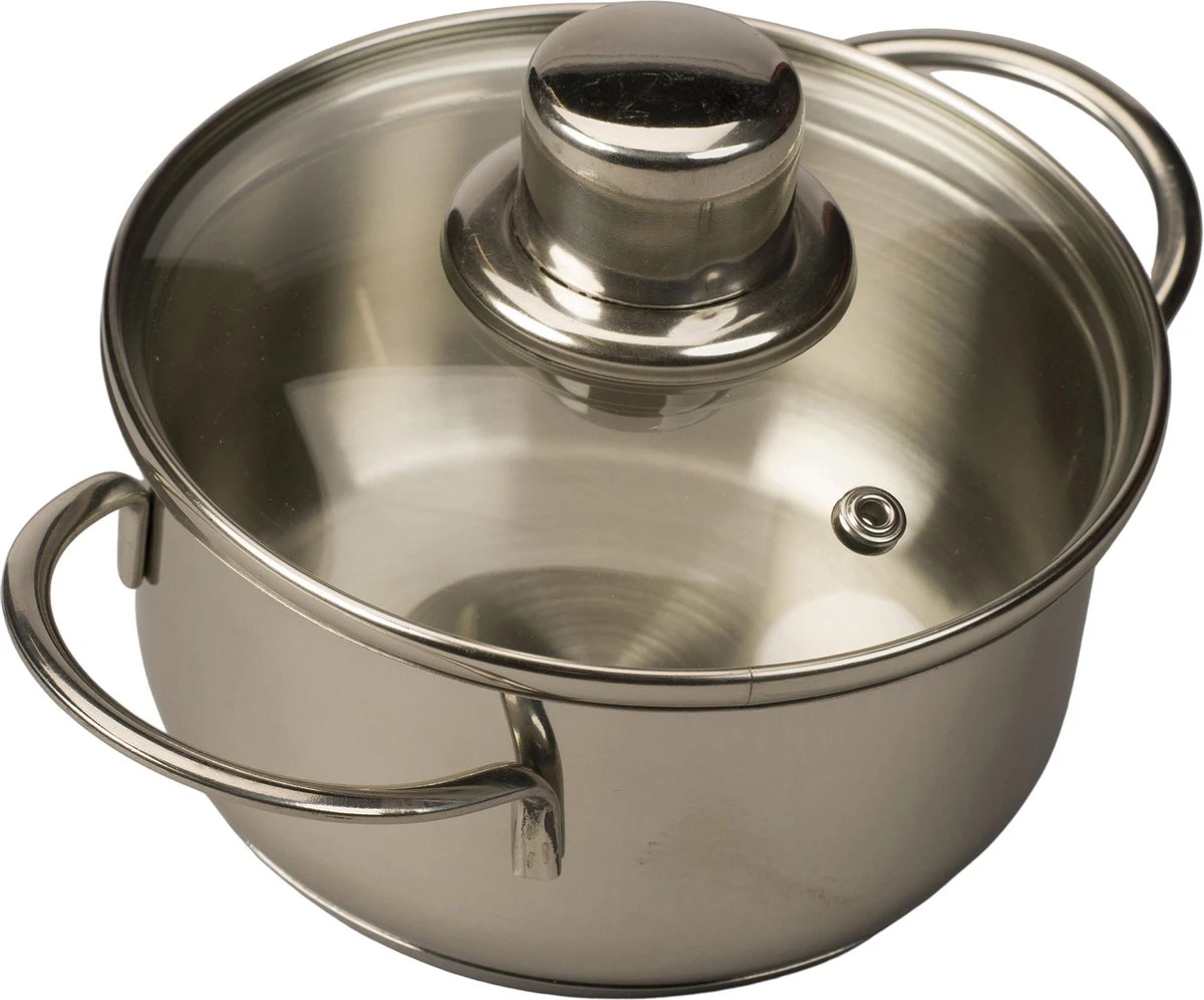 Haute Cuisine Mini Kookpot - Ø 14cm - Rvs 1 Haute Cuisine Mini Kookpot - Ø 14cm - Rvs