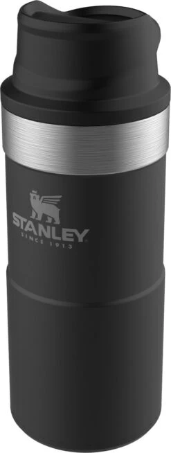 Stanley Trigger-Action Travel Mug 0.35L - Thermosfles - Matt Black -Keukenbenodigdheden Winkel 453x1200