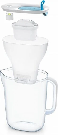 BRITA - Waterfilterkan Style Cool - Blauw - 2,4L + 3 MAXTRA+ Waterfilterpatronen 24 BRITA - Waterfilterkan Style Cool - Blauw - 2,4L + 3 MAXTRA+ Waterfilterpatronen -Keukenbenodigdheden Winkel 518x1200