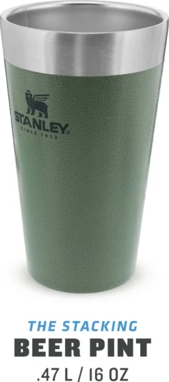 Stanley The Stacking Beer Pint 0,47l - Beker - Hammertone Green 26 Stanley The Stacking Beer Pint 0,47l - Beker - Hammertone Green -Keukenbenodigdheden Winkel 532x1200