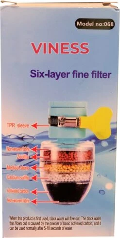 VINESS Waterfilter - Kraanfilter - Drinkwaterfilter - Waterzuivering - Waterbesparend - Duurzaam - Roze -Keukenbenodigdheden Winkel 608x1200