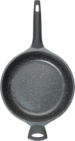 Sola Hapjespan Fair Cooking - Ø 28 Cm - Zwart/wit - Aluminium - Antiaanbaklaag -Keukenbenodigdheden Winkel 638x1200
