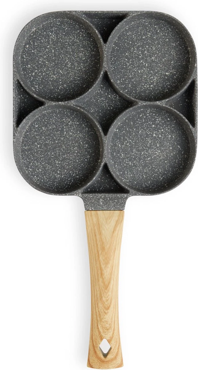 Magnani - Eierpan - 4 Bakplaten Van ⌀ 8 Cm - Voor Gas- En Elektrische Kookplaten - Aluminium - Houten Handvat - 38 X 18.7 X 2 Cm 8 Magnani - Eierpan - 4 Bakplaten Van ⌀ 8 Cm - Voor Gas- En Elektrische Kookplaten - Aluminium - Houten Handvat - 38 X 18.7 X 2 Cm - Afbeelding 8