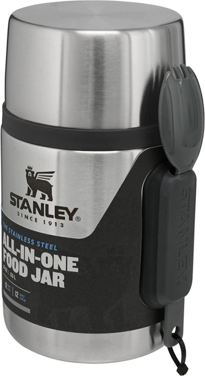 Stanley The Stainless Steel All-in-One Food Jar 0,53L - Thermosfles - Stainless Steel 12 Stanley The Stainless Steel All-in-One Food Jar 0,53L - Thermosfles - Stainless Steel - Afbeelding 12