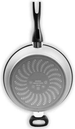 Merkloos Keukenpan Met Deksel En Heeft Een Diameter Van Ø 28 Cm - Luxe Hapjespan Keukenpan Van 28cm Anti-aanbaklaag - Handvat Zwart - Pan Met Deksel -Keukenbenodigdheden Winkel 706x1200 4