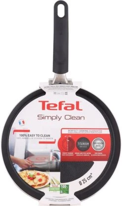 Tefal Simply Clean Pannenkoekenpan - Crêpe Pan Non-stick Coating - Pancake Pan - Titanium - Ø25 Cm - Zwart 9 Tefal Simply Clean Pannenkoekenpan - Crêpe Pan Non-stick Coating - Pancake Pan - Titanium - Ø25 Cm - Zwart -Keukenbenodigdheden Winkel 709x1200 3