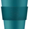 Ecoffee Cup Bay Of Fires PLA - Koffiebeker To Go 400 Ml - Petrol Siliconen