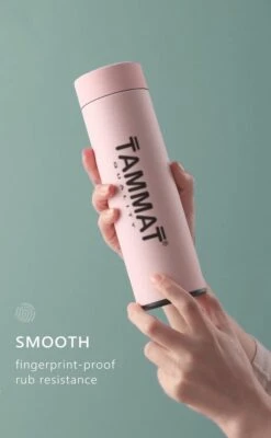 Slimme Thermosfles Met LCD Temperatuur Display - Curver Isolatiefles 500 ML - Rubber Coating - Dubbelwandige Thermosfles - Thermosbeker - Isoleerfles - Thermoskan - Travel Mug - Bidon Drinkfles - Koffiebeker - Drinkflessen - RVS - Smart Thermos -Keukenbenodigdheden Winkel 741x1200