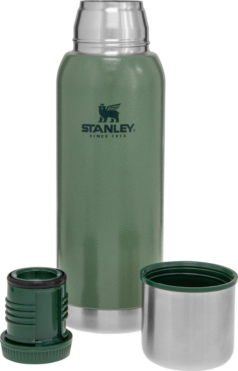 Stanley The Stainless Steel Vacuum Bottle 1,0L - Thermosfles - Hammertone Green 3 Stanley The Stainless Steel Vacuum Bottle 1,0L - Thermosfles - Hammertone Green - Afbeelding 3