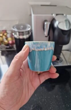 Costa Nova - Grespresso Servies - 6 Espresso Kopjes - Roze-Grijs-Azur-Red-Wit -Turquoise - Aardewerk - H 5.9 Cm -Keukenbenodigdheden Winkel 776x1200 1