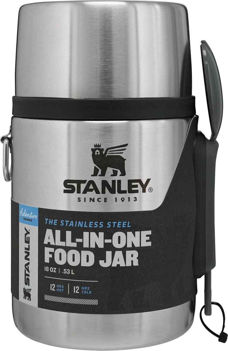 Stanley The Stainless Steel All-in-One Food Jar 0,53L - Thermosfles - Stainless Steel 5 Stanley The Stainless Steel All-in-One Food Jar 0,53L - Thermosfles - Stainless Steel - Afbeelding 5