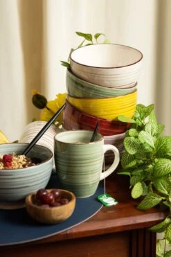 Merkloos Koffiemokken (6 Stuks) - Kleurrijk - Koffiekopjes -Keukenbenodigdheden Winkel 799x1200 6