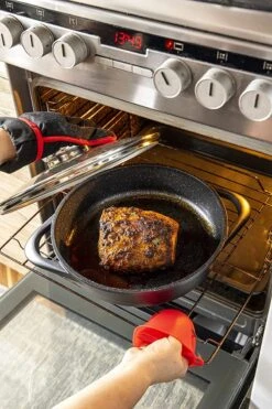 Smile 10-Delige Pannenset - Anti Aanbaklaag - Vaatwasser Bestendig - Zwart - MGK-17 -Keukenbenodigdheden Winkel 800x1200 25