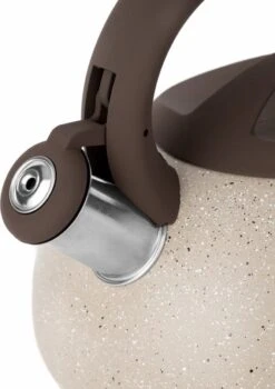 Florina Lava Fluitketel RVS Met Steen Coating 2,5L Voor Alle Warmtebronnen - Waterketel - Waterkoker - Cool Touch Handvat - Bruin / Beige -Keukenbenodigdheden Winkel 848x1200 7