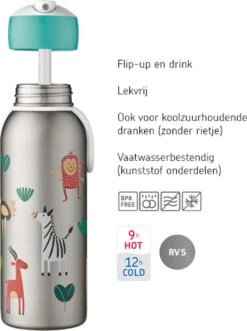 Mepal PAW Patrol - Thermofles - Isoleerfles Flip-up Campus - 350ml – Houdt Tot 9 Uur Warm En Tot 12 Uur Koud – Waterfles Met Rietje – Drinkfles Voor Kinderen -Keukenbenodigdheden Winkel 896x1200 1