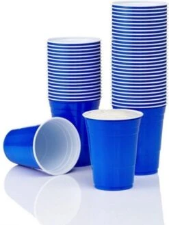 Merkloos Blue Cups - 50stuk(s) - 475ml - Party Cups - Beerpong - Drankspel - Beerpong Bekers - Plastic Bekers -Keukenbenodigdheden Winkel 900x1200 6